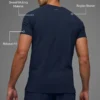 Camiseta de manga corta con cuello redondo Alo Vapor - Azul marino