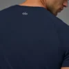 Camiseta de manga corta con cuello redondo Alo Vapor - Azul marino