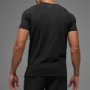 Camiseta de manga corta con cuello redondo Alo Vapor - Negro