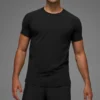 Camiseta de manga corta con cuello redondo Alo Vapor - Negro