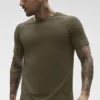 Camiseta de manga corta con cuello redondo Alo Vapor - Olive Tree