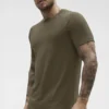 Camiseta de manga corta con cuello redondo Alo Vapor - Olive Tree