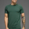 Camiseta de manga corta con cuello redondo Alo Vapor - Verde trébol