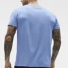 Camiseta de manga corta con cuello redondo Conquer Reform - Azul Provenza jaspeado
