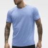 Camiseta de manga corta con cuello redondo Conquer Reform - Azul Provenza jaspeado