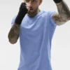 Camiseta de manga corta con cuello redondo Conquer Reform - Azul Provenza jaspeado