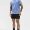 Camiseta de manga corta con cuello redondo Conquer Reform - Azul Provenza jaspeado
