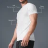 Camiseta de manga corta con cuello redondo Conquer Reform - Blanco