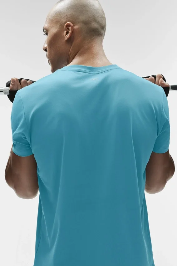 Camiseta de manga corta con cuello redondo Conquer Reform - Blue Breeze