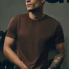 Camiseta de manga corta con cuello redondo Conquer Reform - Brownstone