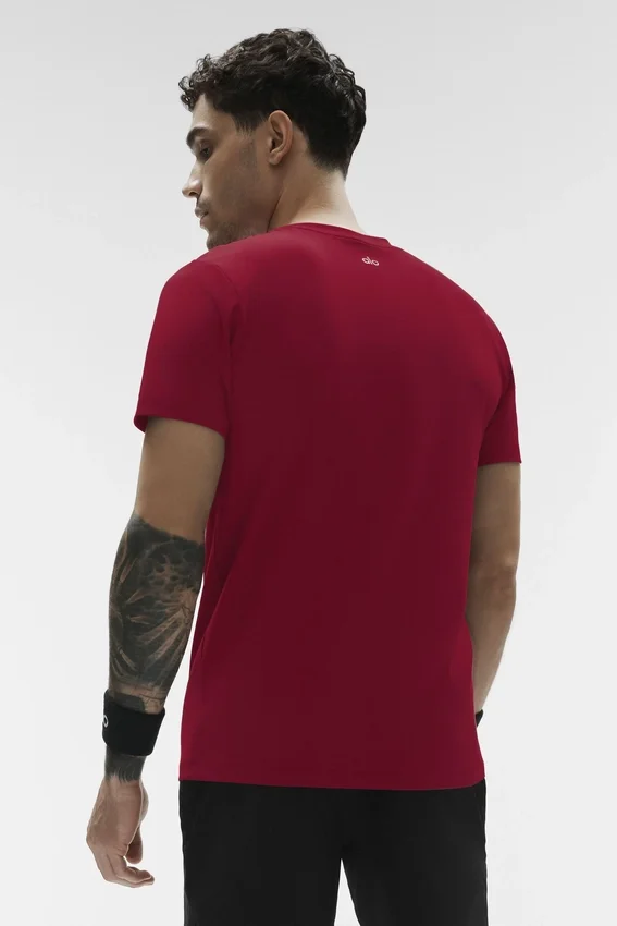 Camiseta de manga corta con cuello redondo Conquer Reform - Garnet