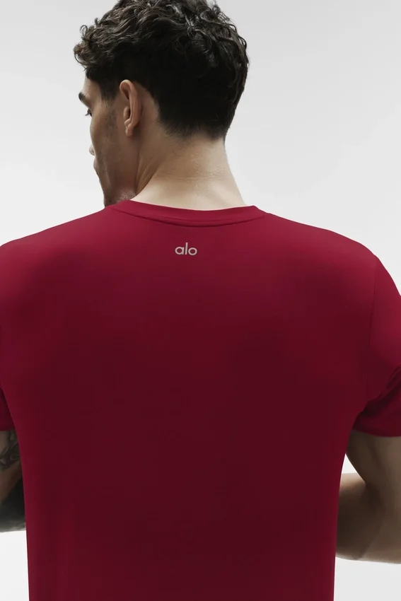 Camiseta de manga corta con cuello redondo Conquer Reform - Garnet