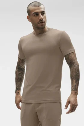 Camiseta de manga corta con cuello redondo Conquer Reform - Gravel