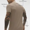 Camiseta de manga corta con cuello redondo Conquer Reform - Gravel