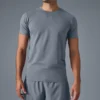 Camiseta de manga corta con cuello redondo Conquer Reform - Gris acero