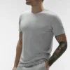 Camiseta de manga corta con cuello redondo Conquer Reform - Gris jaspeado deportivo