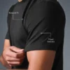 Camiseta de manga corta con cuello redondo Conquer Reform - Negro
