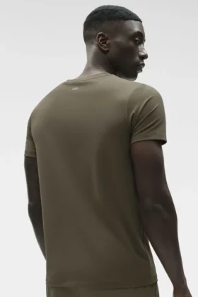 Camiseta de manga corta con cuello redondo Conquer Reform – Olive Tree