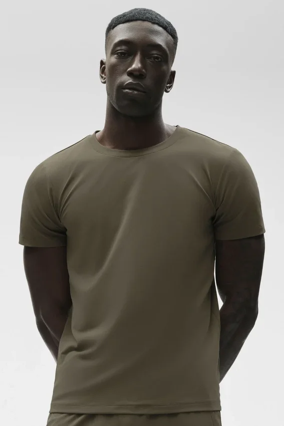 Camiseta de manga corta con cuello redondo Conquer Reform - Olive Tree