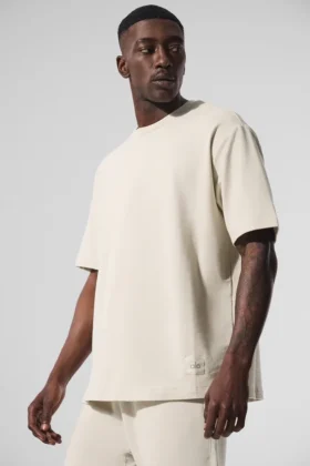 Camiseta de manga corta Double Take - Blanco roto