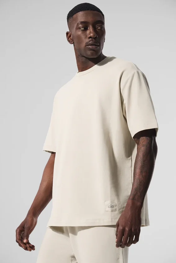 Camiseta de manga corta Double Take - Blanco roto