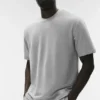 Camiseta de manga corta Double Take - Gris jaspeado deportivo