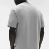 Camiseta de manga corta Double Take - Gris jaspeado deportivo