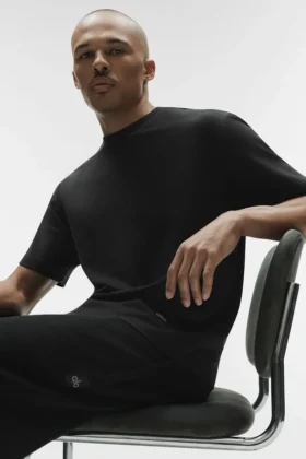 Camiseta de manga corta «Double Take» - Negro