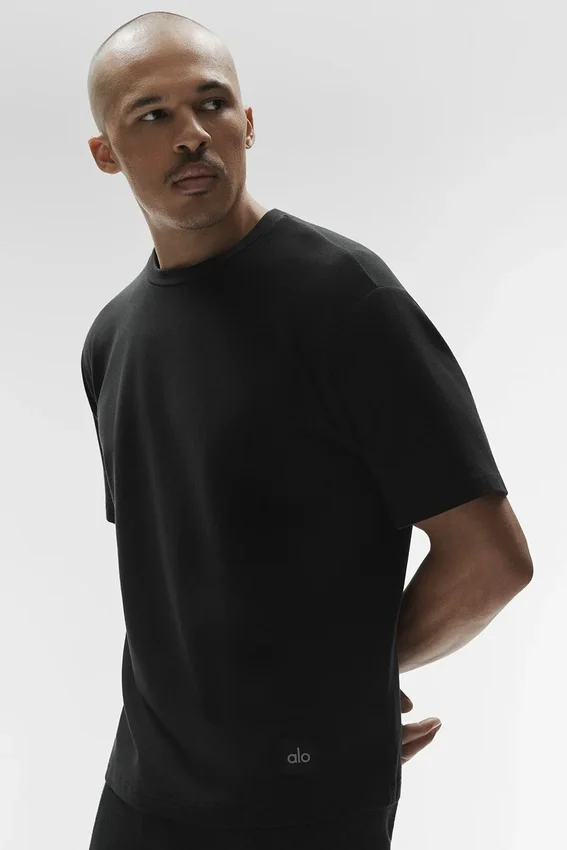 Camiseta de manga corta «Double Take» - Negro