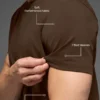 Camiseta de manga corta y cuello redondo Conquer Reform - Espresso