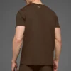 Camiseta de manga corta y cuello redondo Conquer Reform - Espresso