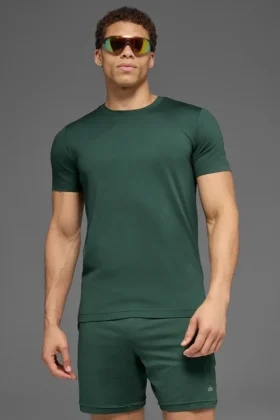 Camiseta de manga corta y cuello redondo Conquer Reform - Verde trébol