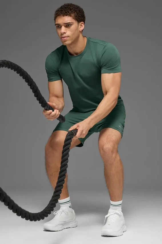 Camiseta de manga corta y cuello redondo Conquer Reform - Verde trébol