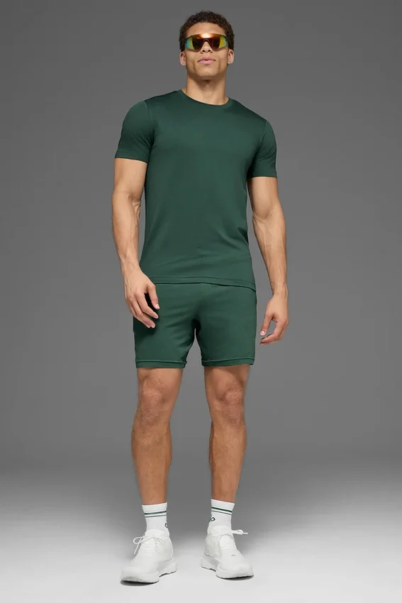 Camiseta de manga corta y cuello redondo Conquer Reform - Verde trébol