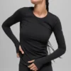 Camiseta de manga larga Airbrush Winter Warm Nocturne - Negro