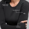 Camiseta de manga larga Airbrush Winter Warm Nocturne - Negro