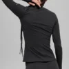 Camiseta de manga larga Airbrush Winter Warm Nocturne - Negro