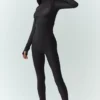 Camiseta de manga larga Airlift Winter Warm Mesh Ski Time - Negro