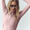 Camiseta de manga larga Airlift Winter Warm Ski Time - Rosa champán