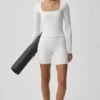 Camiseta de manga larga Alo Softsculpt Precision - Blanco