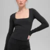 Camiseta de manga larga Alo Softsculpt Precision - Negro