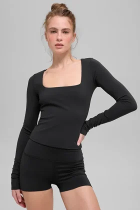 Camiseta de manga larga Alo Softsculpt Precision - Negro