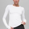 Camiseta de manga larga Alosoft Finesse - Blanca
