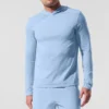 Camiseta de manga larga con capucha Conquer Reform - Azul concha