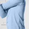 Camiseta de manga larga con capucha Conquer Reform - Azul concha