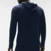 Camiseta de manga larga con capucha Conquer Reform - Azul marino
