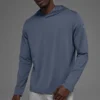 Camiseta de manga larga con capucha Conquer Reform - Bluestone