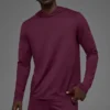 Camiseta de manga larga con capucha Conquer Reform - Burgundy