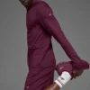 Camiseta de manga larga con capucha Conquer Reform - Burgundy