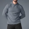 Camiseta de manga larga con capucha Conquer Reform - Gris acero